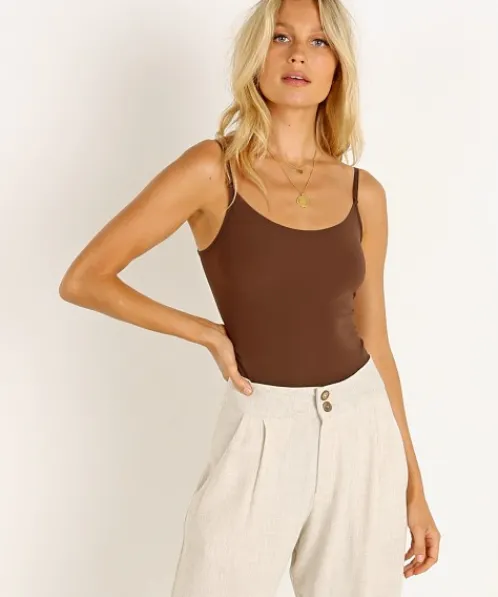 Commando Bodysuits | Tops>Classic Bodysuit Mocha
