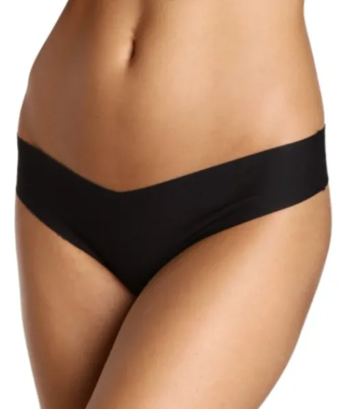 Commando Panties>Cotton Thong Black