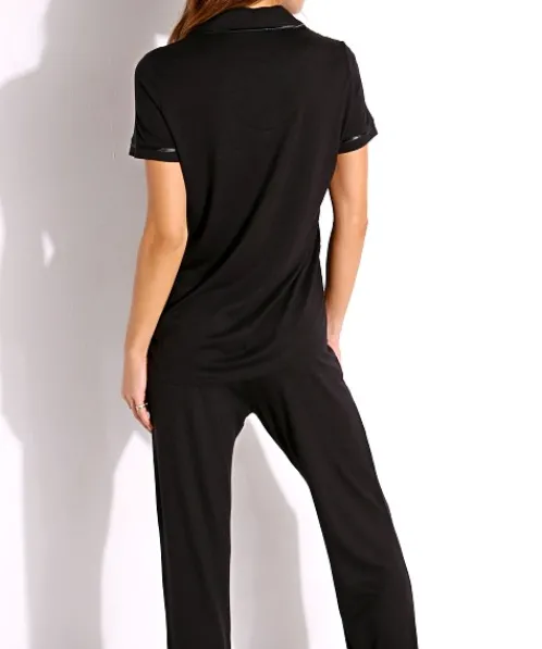 Cosabella Pj Sets>Bella PJ Short Sleeve and Pant Set Black/Black