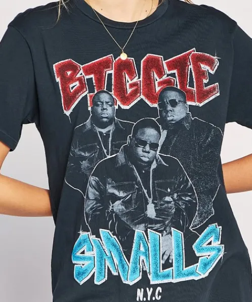 Daydreamer Tops>Biggie Smalls NYC Weekend Tee Vintage Black