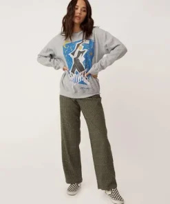 Daydreamer Knits>Bowie Serious Moonlight Sweatshirt Heather Grey