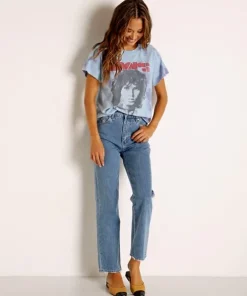 Daydreamer Tops>Doors Strange Days Tour Tee Cloud Wash
