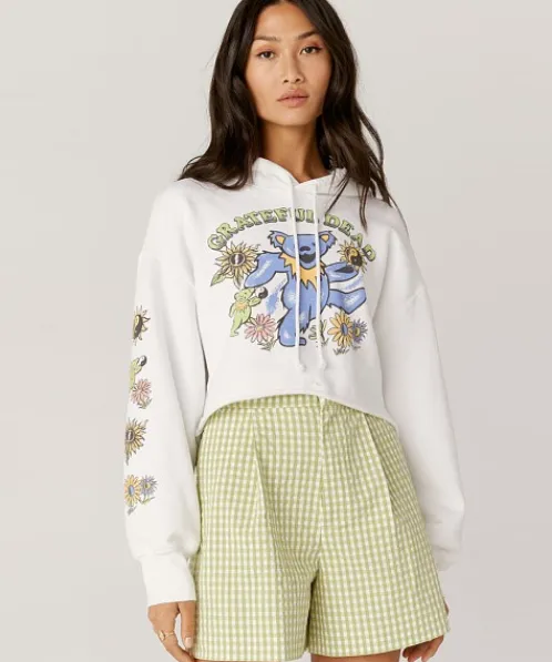 Daydreamer Knits>Grateful Dead Sunshine Daydream Cropped Hoodie