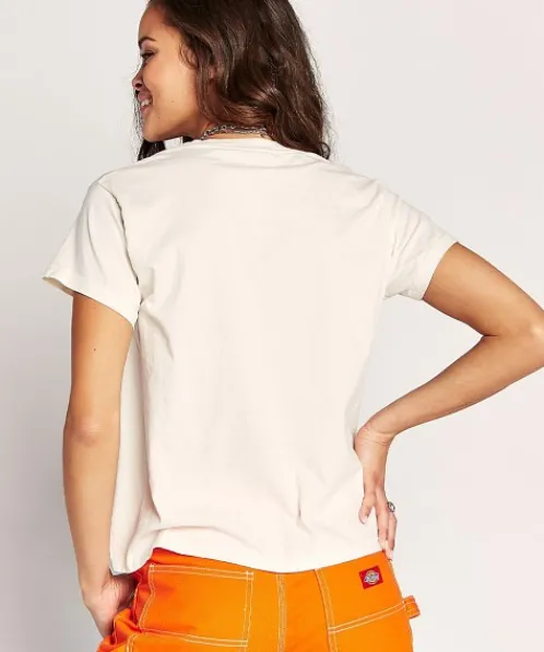 Daydreamer Tops>The Doors Venice Beach Girlfriend Tee Stone Vintage