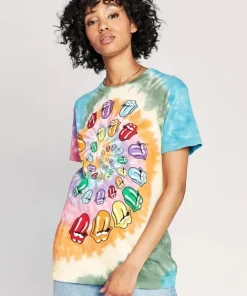 Daydreamer Tops>The Rolling Stones Bigger Bang Weekend Tee Rainbow