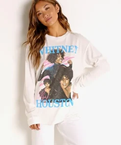 Daydreamer Tops>Whitney Houston Dance w/ Somebody Long Sleeve Vinta