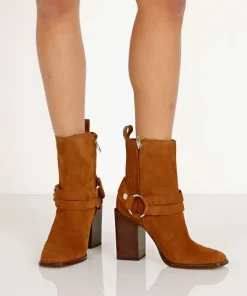 Dolce Vita Boots>Isara Suede Boot Brown