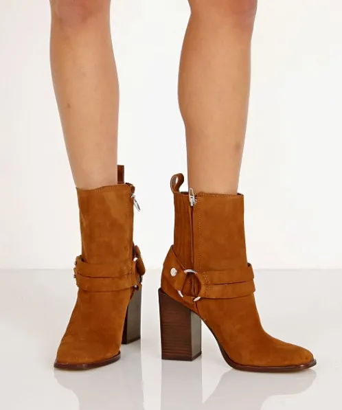 Dolce Vita Boots>Isara Suede Boot Brown