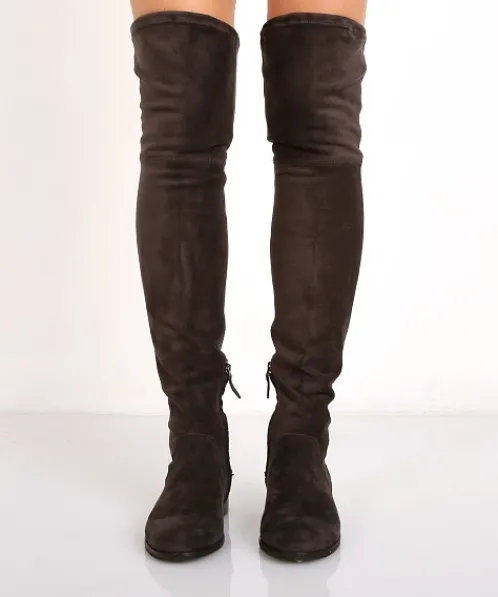 Dolce Vita Boots>Neely Over the Knee Boot Dark Grey