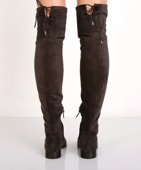 Dolce Vita Boots>Neely Over the Knee Boot Dark Grey