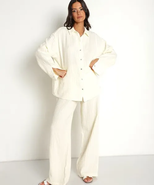 DONNI. Pants>Bubble Pant Cream
