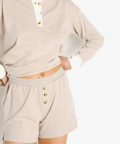 DONNI. Shorts>Henley Short Stone