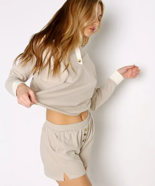 DONNI. Shorts>Henley Short Stone