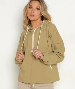 DONNI. Knits | Jackets>Nylon Pullover Lychee/Cream