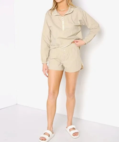 DONNI. Shorts>Nylon Short Stone