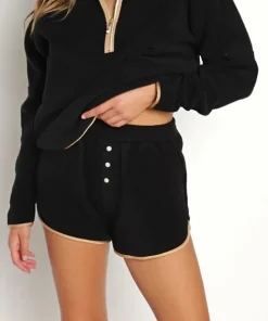 DONNI. Shorts>Polar Fleece Short Jet/Camel