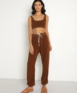 DONNI. Pants>Roll Sweatpants Chocolate