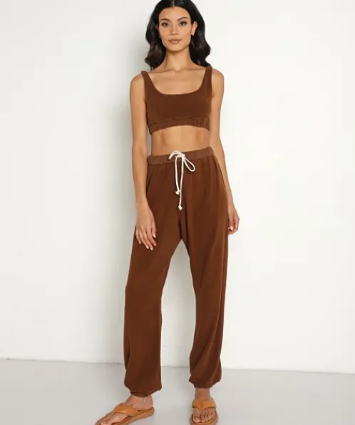 DONNI. Pants>Roll Sweatpants Chocolate