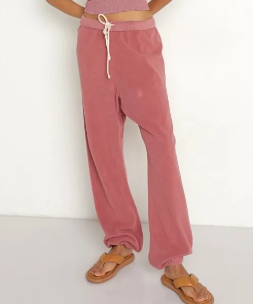 DONNI. Shorts>Roll Sweatpants Rhubarb