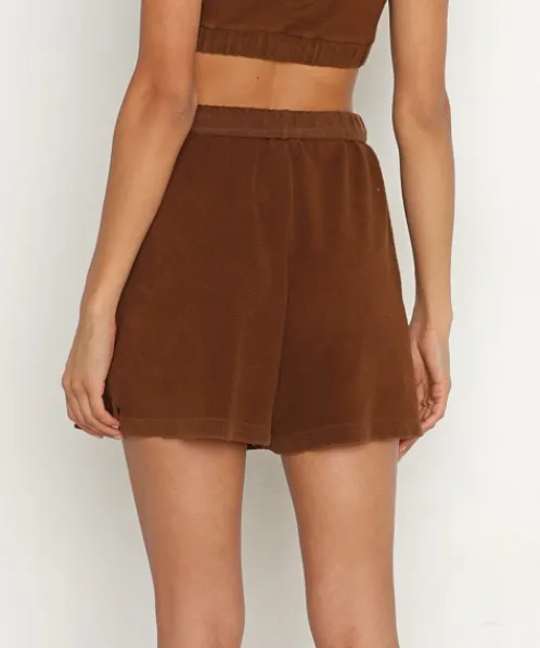 DONNI. Shorts>Roll Sweatshorts Chocolate