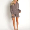 DONNI. Shorts | Shorts>Sweater Henley Short Chocolate