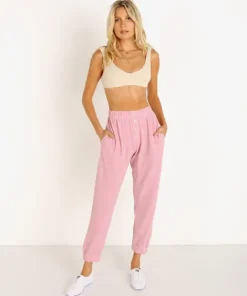 DONNI. Pants>Sweater Henley Sweatpants Rose