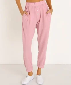 DONNI. Pants>Sweater Henley Sweatpants Rose