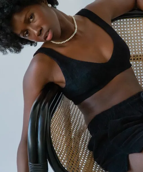 DONNI. Knits | Tops>Terry Bralette Jet