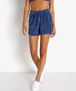 DONNI. Shorts>Terry Henley Short Indigo