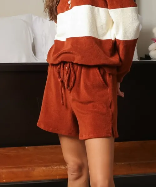 DONNI. Shorts>Terry Henley Short Cinnamon