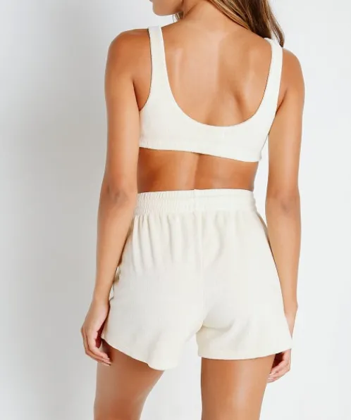 DONNI. Shorts>Terry Henley Short Cream