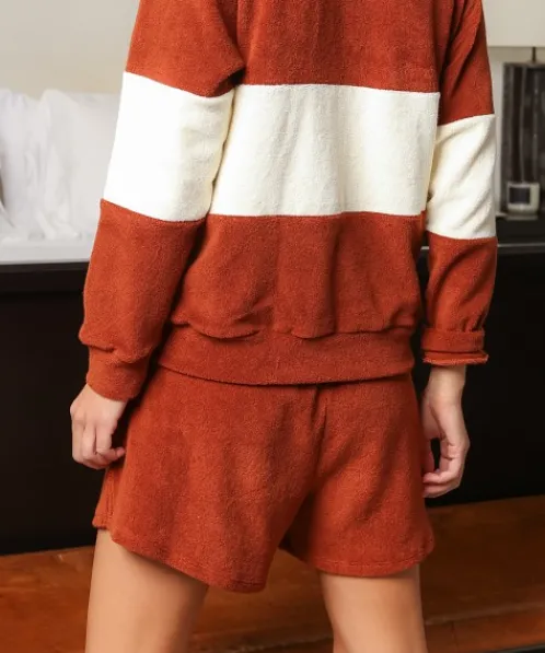 DONNI. Shorts>Terry Henley Short Cinnamon