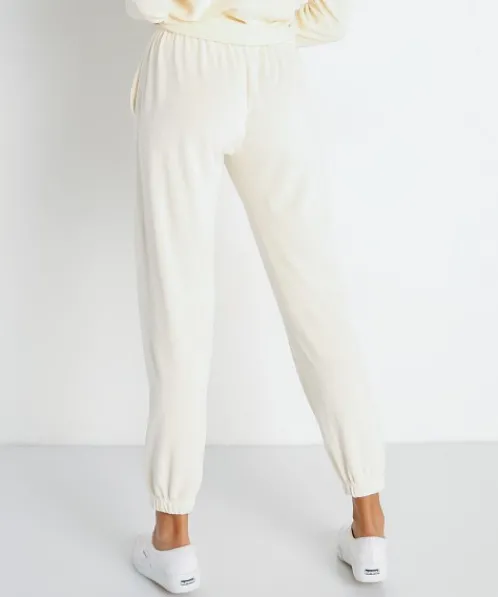 DONNI. Pants>Terry Henley Sweatpant Cream