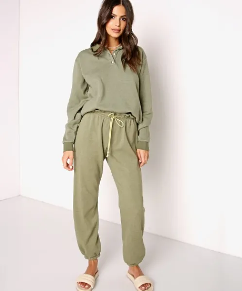DONNI. Pants>Vintage Fleece Gem Sweatpant Basil