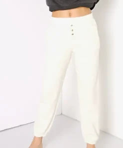 DONNI. Pants>Vintage Fleece Jogger Cream