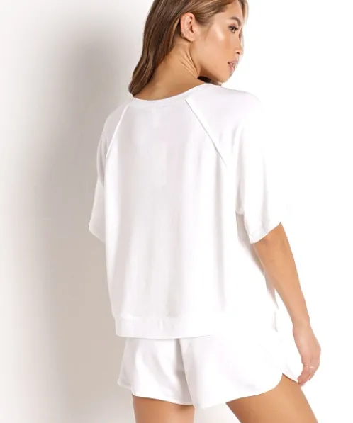 Eberjey Knits>Blair Meadow Sweatshirt White