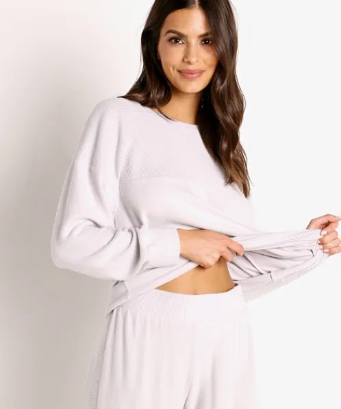 Eberjey Sleep Shirts | Knits>Cozy Time Combo Sweatshirt Haze