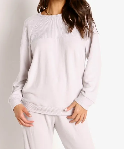 Eberjey Sleep Shirts | Knits>Cozy Time Combo Sweatshirt Haze