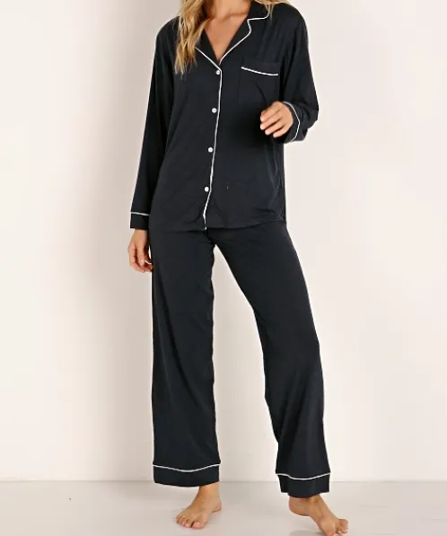 Eberjey Pj Sets>Gisele Long PJ Boxed Set Navy/Bellini