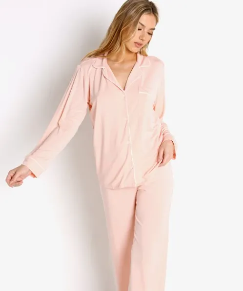 Eberjey Pj Sets>Gisele Long PJ Set Melon