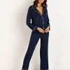 Eberjey Pj Sets>Gisele PJ Set Navy/Ivory