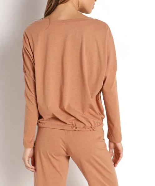 Eberjey Sleep Shirts | Knits>Heather Slouchy Top Pecan