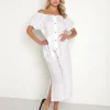 Eberjey Dresses>Linen Harper Dress White