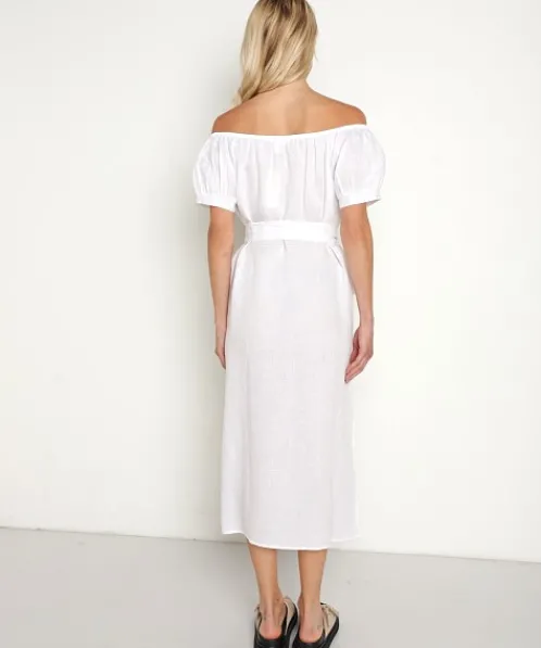 Eberjey Dresses>Linen Harper Dress White