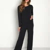 Eberjey Sleep Shirts>Sleep Long Sleeve Black