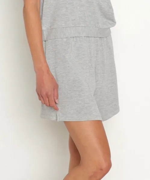 Eberjey Shorts>Softest Sweats Boyfriend Shorts Heather Grey