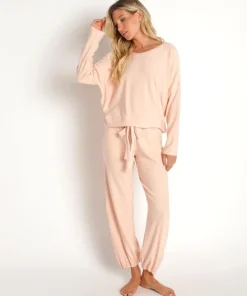 Eberjey Sleep Shirts | Knits>Softest Sweats Slouchy Top Spanish Villa