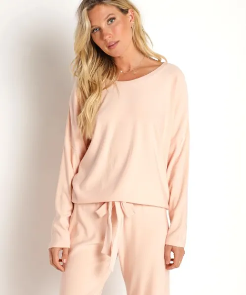Eberjey Sleep Shirts | Knits>Softest Sweats Slouchy Top Spanish Villa
