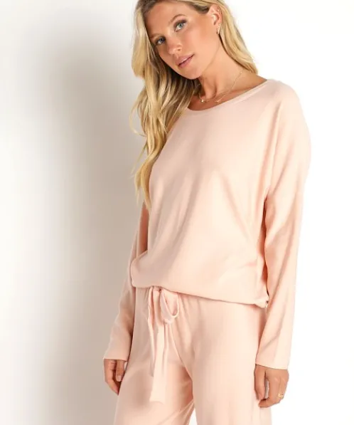 Eberjey Sleep Shirts | Knits>Softest Sweats Slouchy Top Spanish Villa