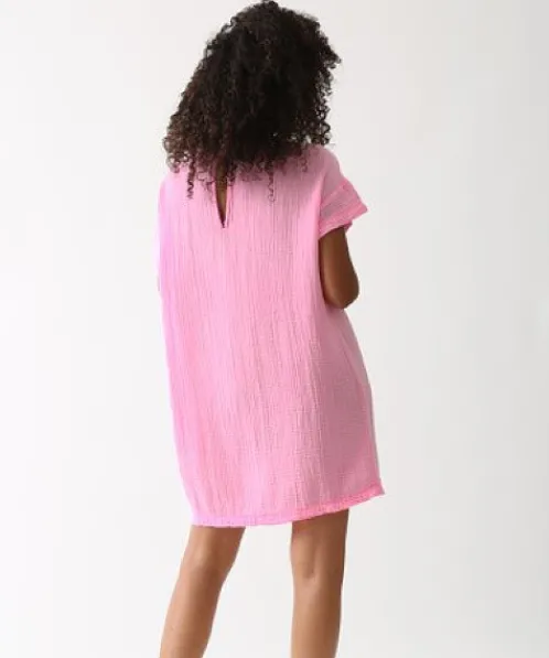 Electric & Rose Dresses>Electric & Rose Coco Dress Vintage Gauze Taffy
